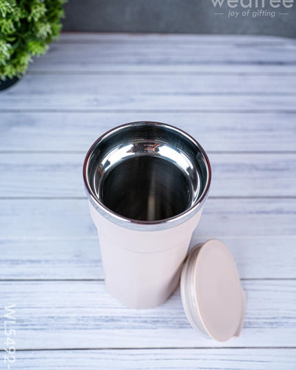 Insulated Mug with Lid - 6 inch - Pink - WL5492-3 - Bottles & mugs