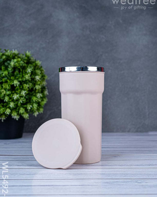 Insulated Mug with Lid - 6 inch - Pink - WL5492-3 - Bottles & mugs