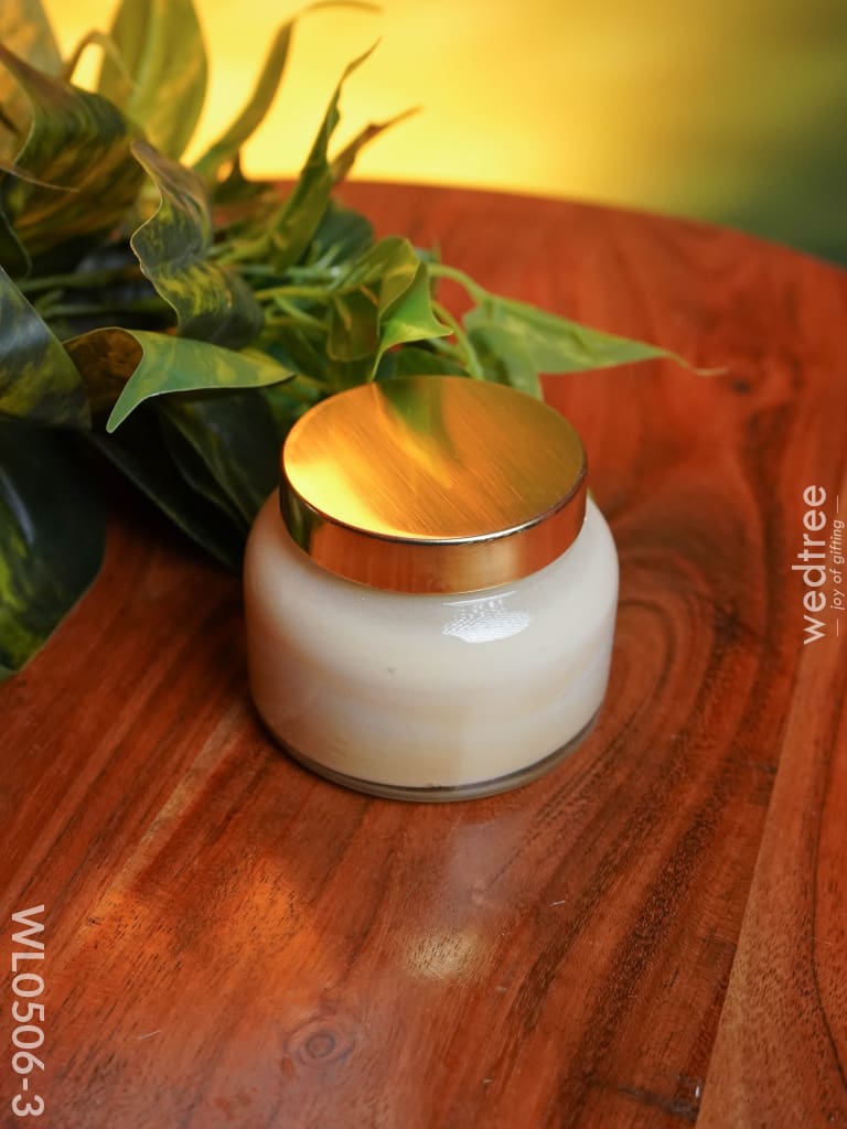 Iridescent Scented Soy Wax Jar (2.5 Inches) - Wl0506 White Candles And Votives