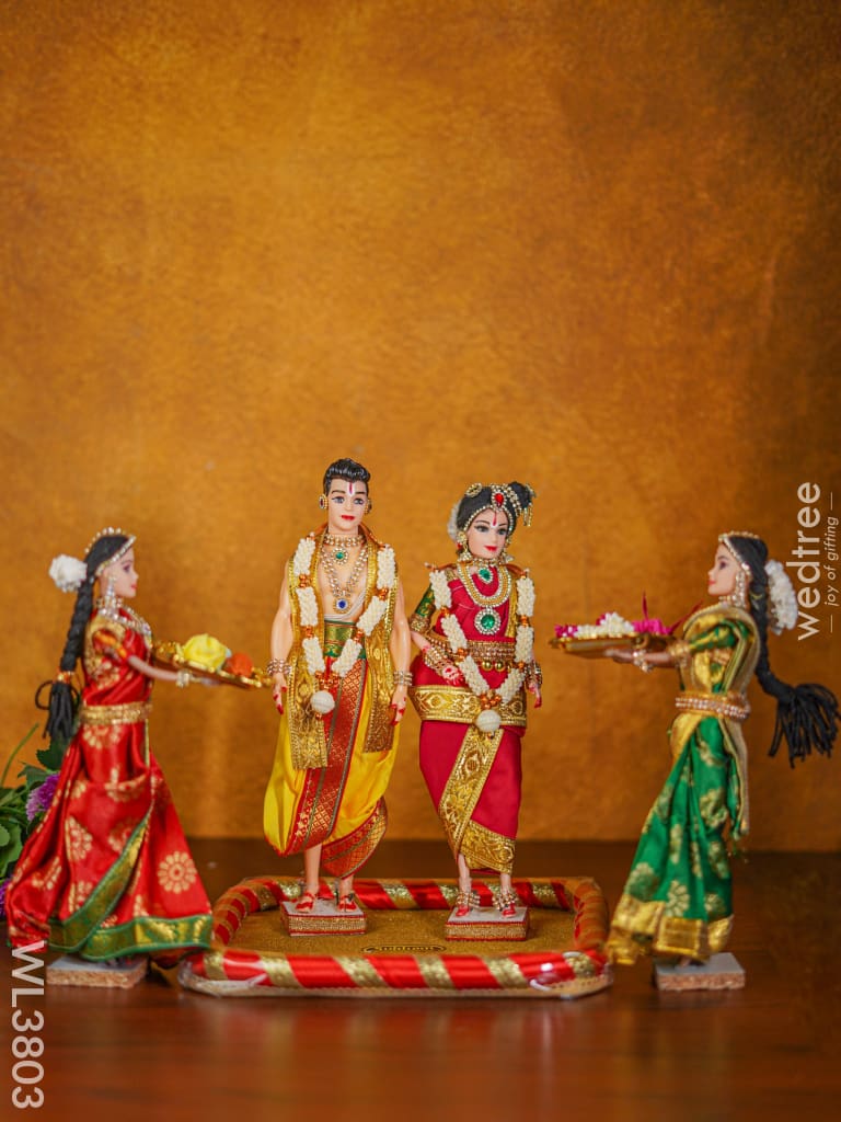 Iyengar Style Dolls - Set Of 4 Wl3803 Wedding Essentials