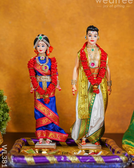 Iyer Style Wedding Dolls - Set Of 4 Wl3817 Essentials