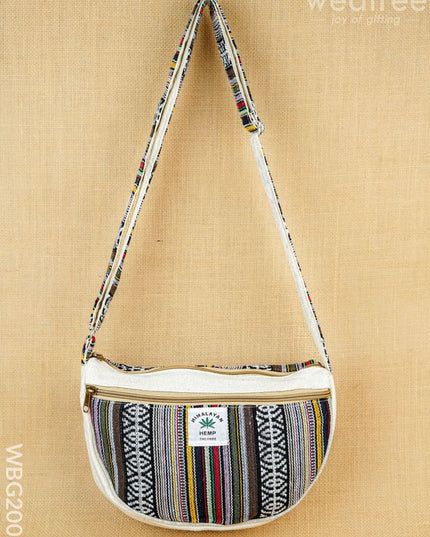Jacquard Sling Bag - 11X8 inch - WBG2006 - Hand Bags