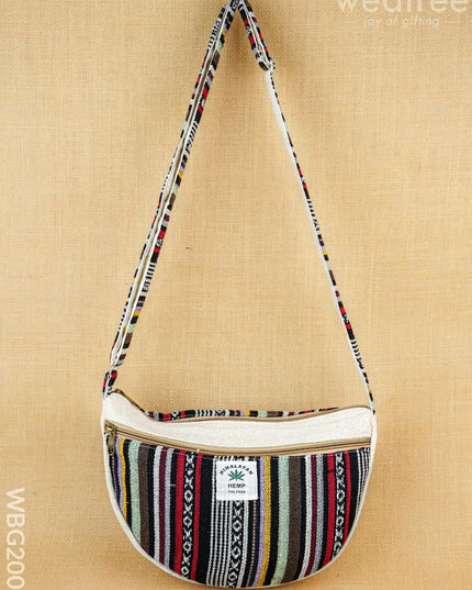 Jacquard Sling Bag - 11X8 inch - WBG2006 - Hand Bags