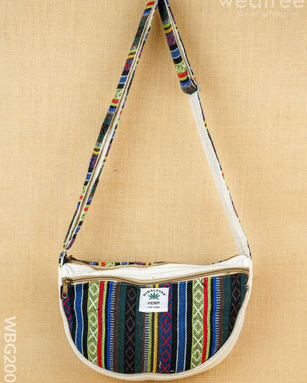 Jacquard Sling Bag - 11X8 inch - WBG2006 - Hand Bags