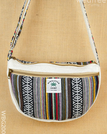Jacquard Sling Bag - 11X8 inch - WBG2006 - Hand Bags