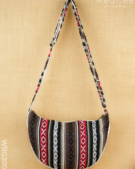 Jacquard Sling Bag - 11X8 inch - WBG2006 - Hand Bags