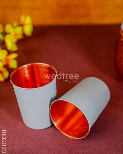 Jar With 2 Glass Set - Gray Bcg0230 Bottles & Mugs