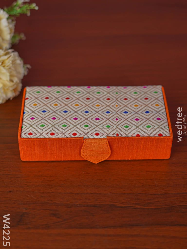 Jewel Box Rectangle With Colourful Dots - W4225 Jewellery Holders