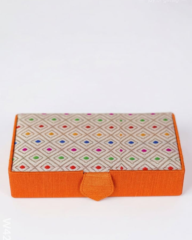 Jewel box rectangle with Colourful Dots - W4225 - Jewellery Holders RG