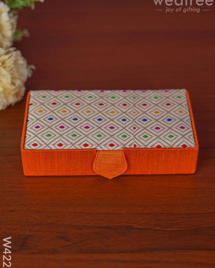 Jewel box rectangle with Colourful Dots - W4225 - Jewellery Holders RG