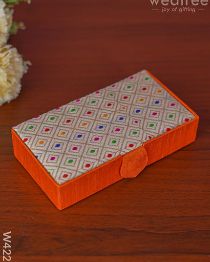 Jewel box rectangle with Colourful Dots - W4225 - Jewellery Holders RG