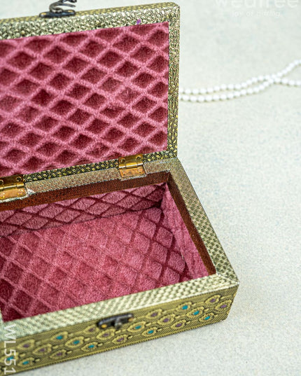 Jewel Box with Elephant Design - 7x5 inch - WL5510 - Dry Fruit Box RG