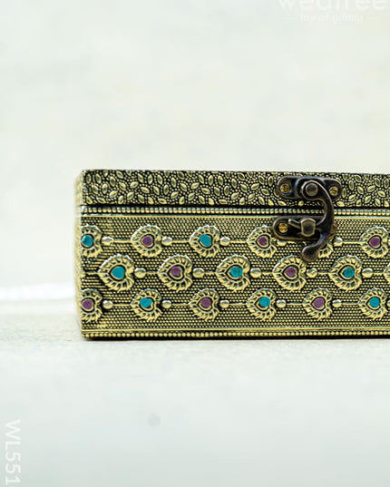 Jewel Box with Elephant Design - 7x5 inch - WL5510 - Dry Fruit Box RG