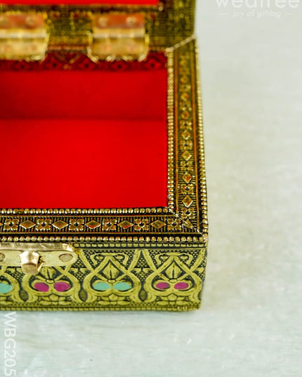 Jewel Box with Peacock Design - 4 inch - WBG2055 - Dry Fruit Box RG