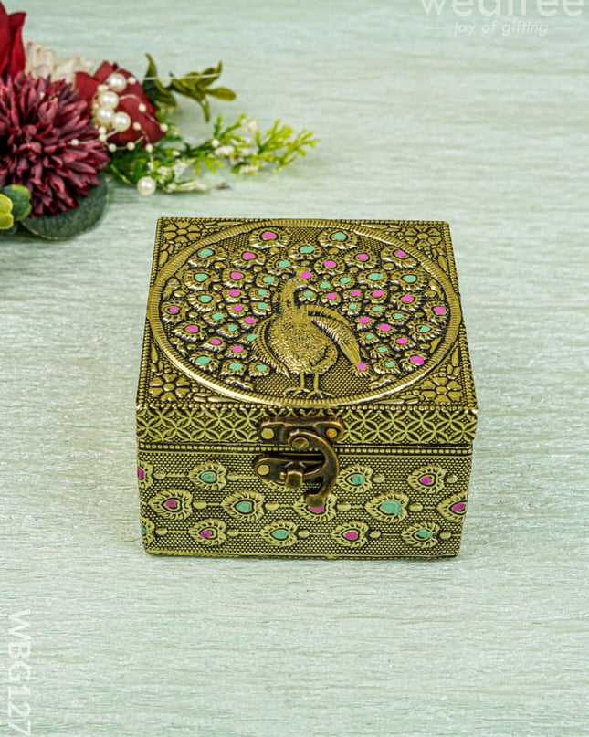 Jewel Box with Peacock Design - WBG1270 - Jewellery Holders RG