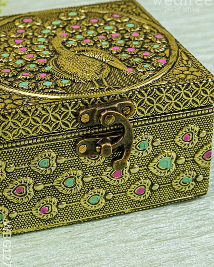 Jewel Box with Peacock Design - WBG1270 - Jewellery Holders RG