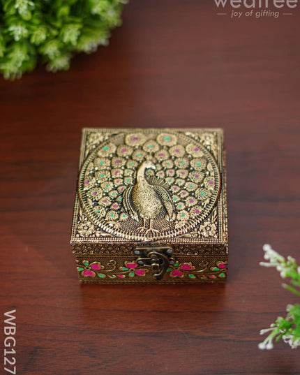 Jewel Box with Peacock Design - WBG1270 - Jewellery Holders RG