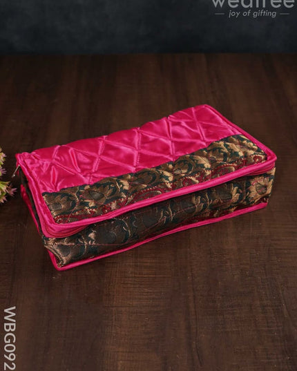 Jewel Organizer With Silk Zari Border - Wbg0925 Jewellery Holders