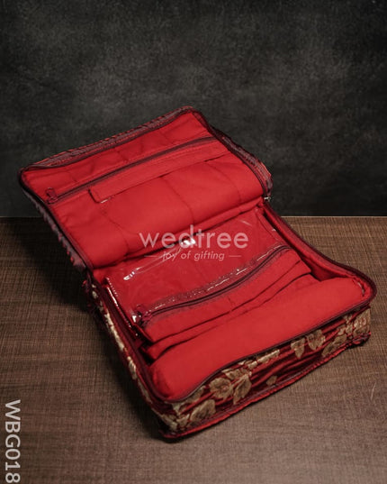 Jewel Pouch With Floral Design And Bow - Wbg0187 Jewellery Holders
