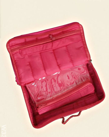 Jewel Pouch with golden leaf design - Medium - W3391 - Jewellery Holders RG