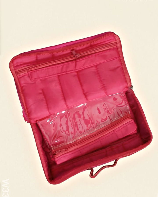 Jewel Pouch with golden leaf design - Medium - W3391 - Jewellery Holders RG
