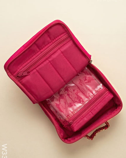 Jewel Pouch with golden leaf design small - W3390 - Jewellery Holders RG