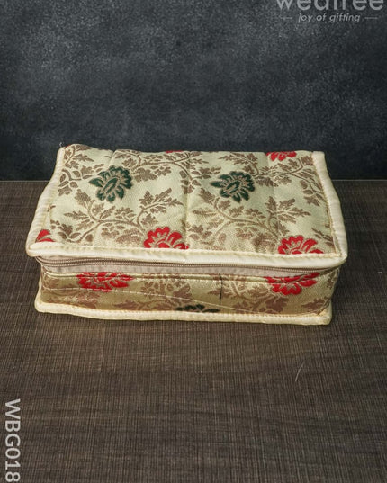 Jewel Pouch With Multicolour Floral Design - Wbg0188 Jewellery Holders