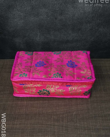 Jewel Pouch With Multicolour Floral Design - Wbg0188 Jewellery Holders