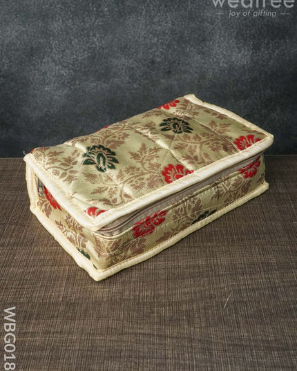 Jewel Pouch With Multicolour Floral Design - Wbg0188 Jewellery Holders