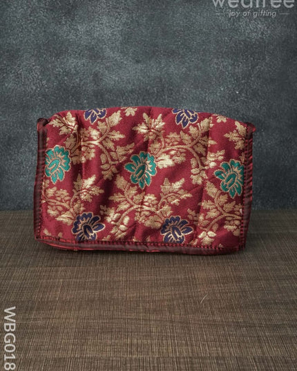 Jewel Pouch With Multicolour Floral Design - Wbg0188 Jewellery Holders