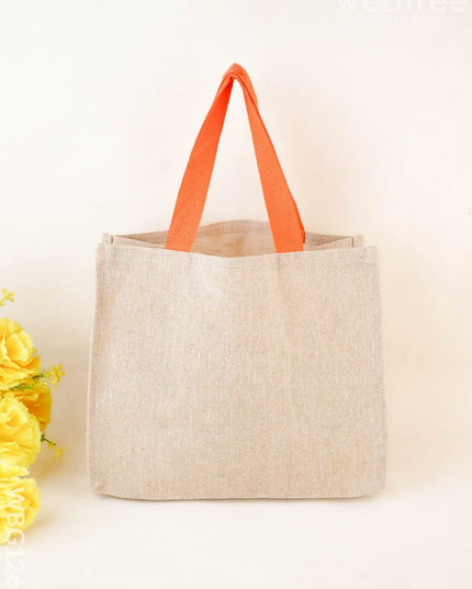 Juco Bag with Deepam & Best Wishes - WBG1266 - Cloth Bags