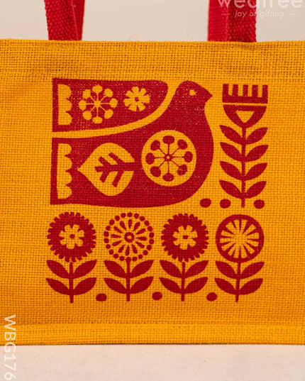 Jute Bag - Bird Design - WBG1767 Jute Bags