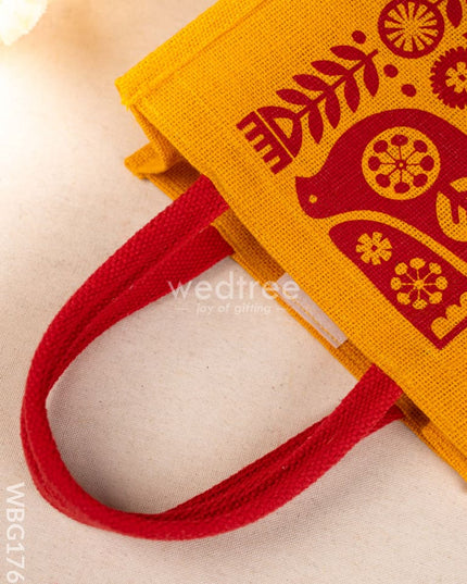 Jute Bag - Bird Design - WBG1767 Jute Bags