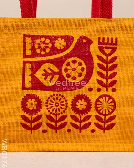 Jute Bag - Bird Design - WBG1767 Jute Bags