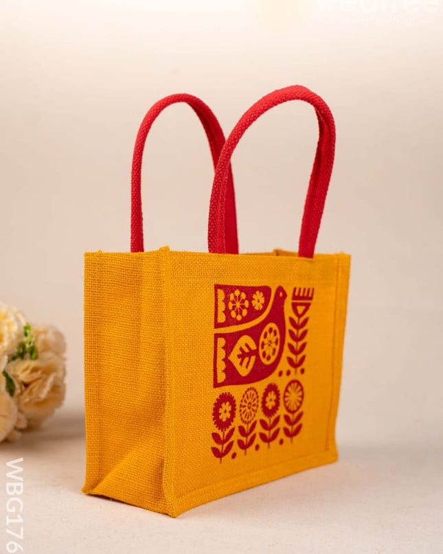 Jute Bag - Bird Design - WBG1767 Jute Bags