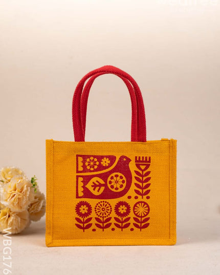 Jute Bag - Bird Design - WBG1767 Jute Bags