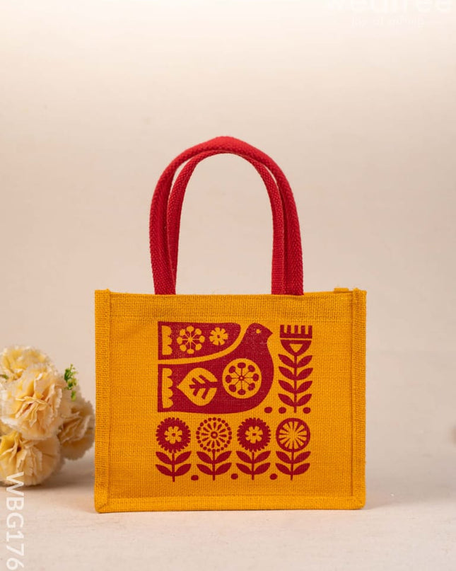 Jute Bag - Bird Design - WBG1767 Jute Bags