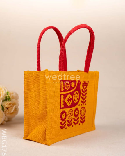 Jute Bag - Bird Design - WBG1767 Jute Bags