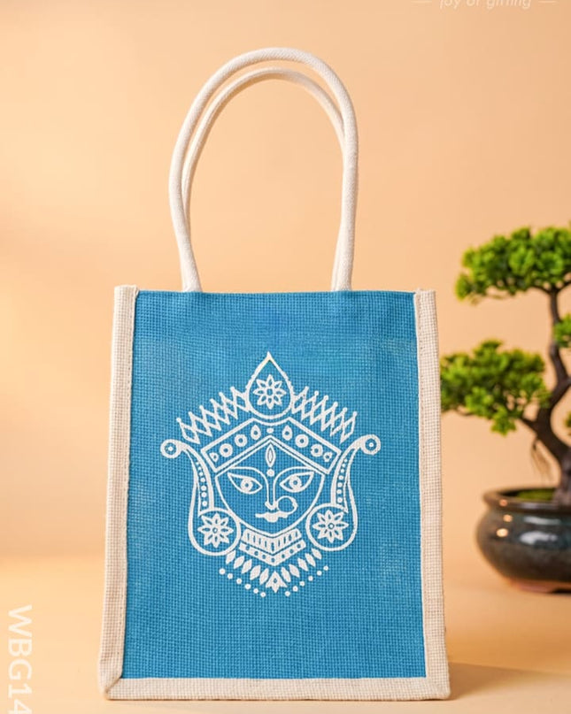 Jute Bag - Durga Print - WBG1410 - Jute Bags
