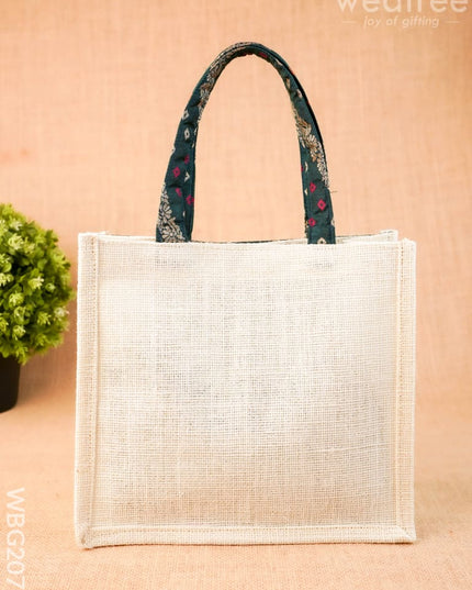 Jute Bag - Elephant Design - 9 inch - WBG2073 - Jute Bags