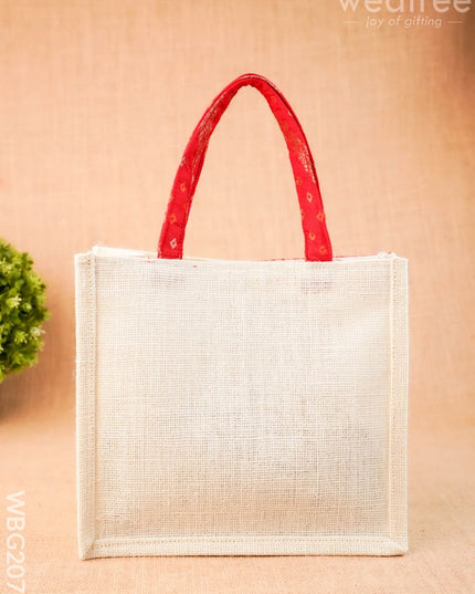 Jute Bag - Elephant Design - 9 inch - WBG2073 - Jute Bags