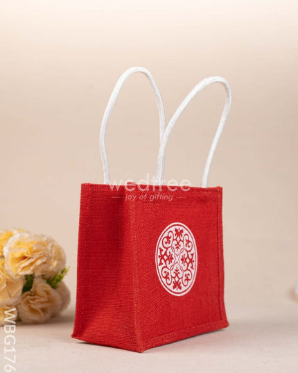 Jute Bag - Floral Design - WBG1766 Jute Bags