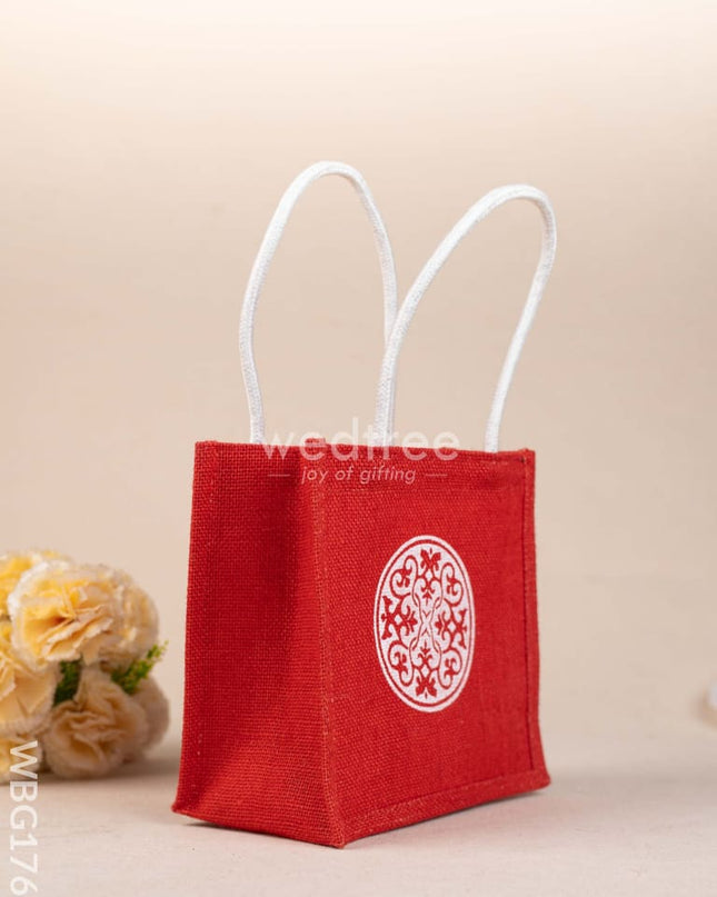 Jute Bag - Floral Design - WBG1766 Jute Bags