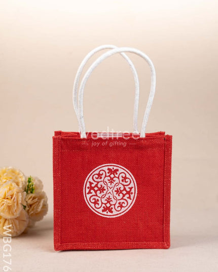 Jute Bag - Floral Design - WBG1766 Jute Bags