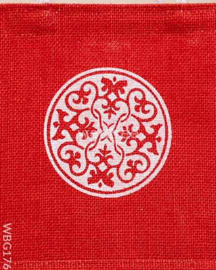 Jute Bag - Floral Design - WBG1766 Jute Bags