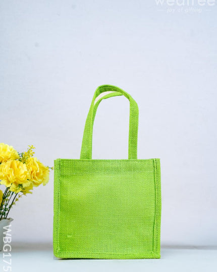 Jute Bag - Flower Design - WBG1751 - Jute Bags