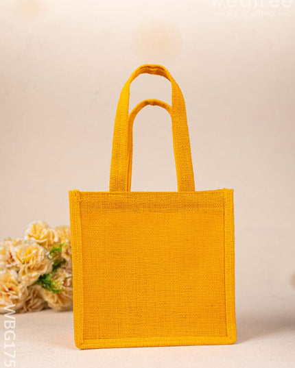 Jute Bag - Flower Design - WBG1751 Jute Bags