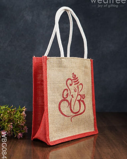 Jute Bag - Ganesh Printed Wbg0849 Bags