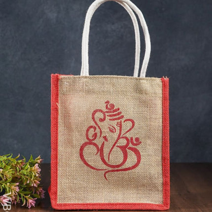 Jute Bag - Ganesh Printed Wbg0849 Bags