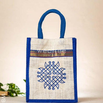Jute Bag - Kolam Design - WBG1640 Jute Bags